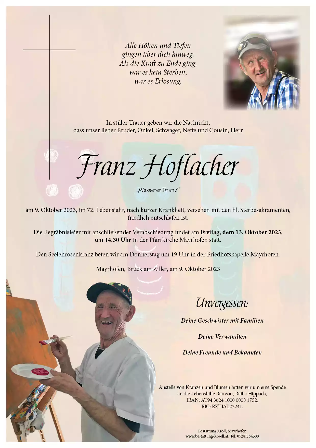 Parte von Franz Hoflacher